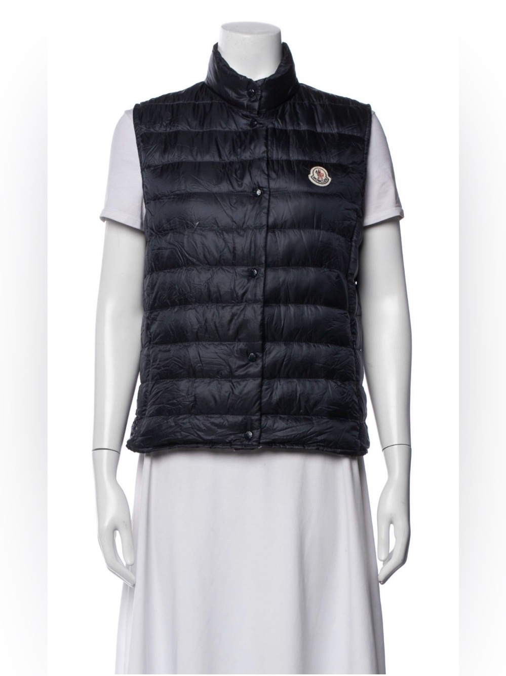 Moncler Liane Puffer Gilet Jacket in Navy Size 3 - Picture 2 of 16